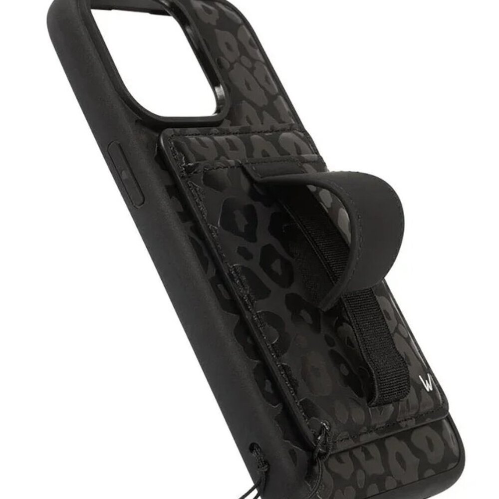 iPhone 12 pro Walli case Blacked Out Leopard Magnetic Case and Wallet - Picture 2 of 5